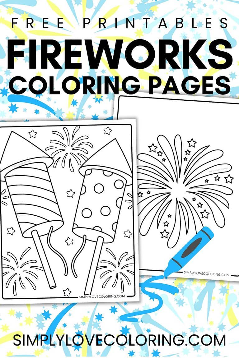 Fireworks Coloring Pages (Free PDF Printables) - Simply Love Coloring