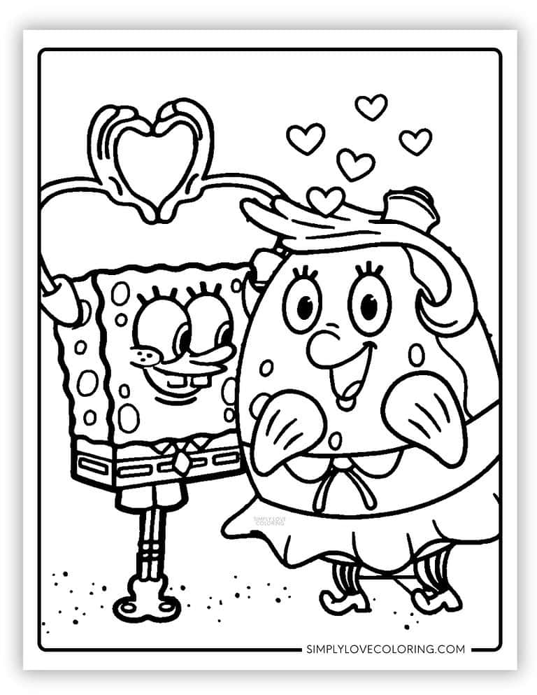 48 SpongeBob Coloring Pages (Free PDF Printables) - Simply Love Coloring