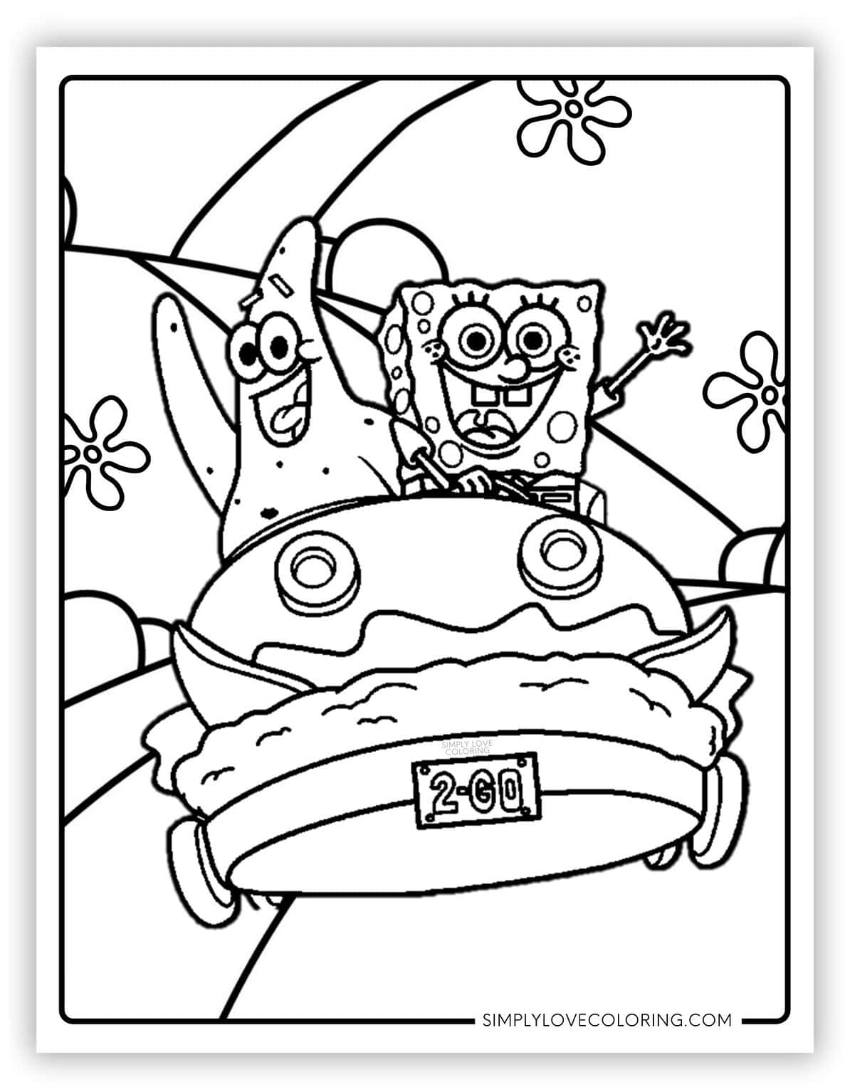 48 SpongeBob Coloring Pages (Free PDF Printables) - Simply Love Coloring