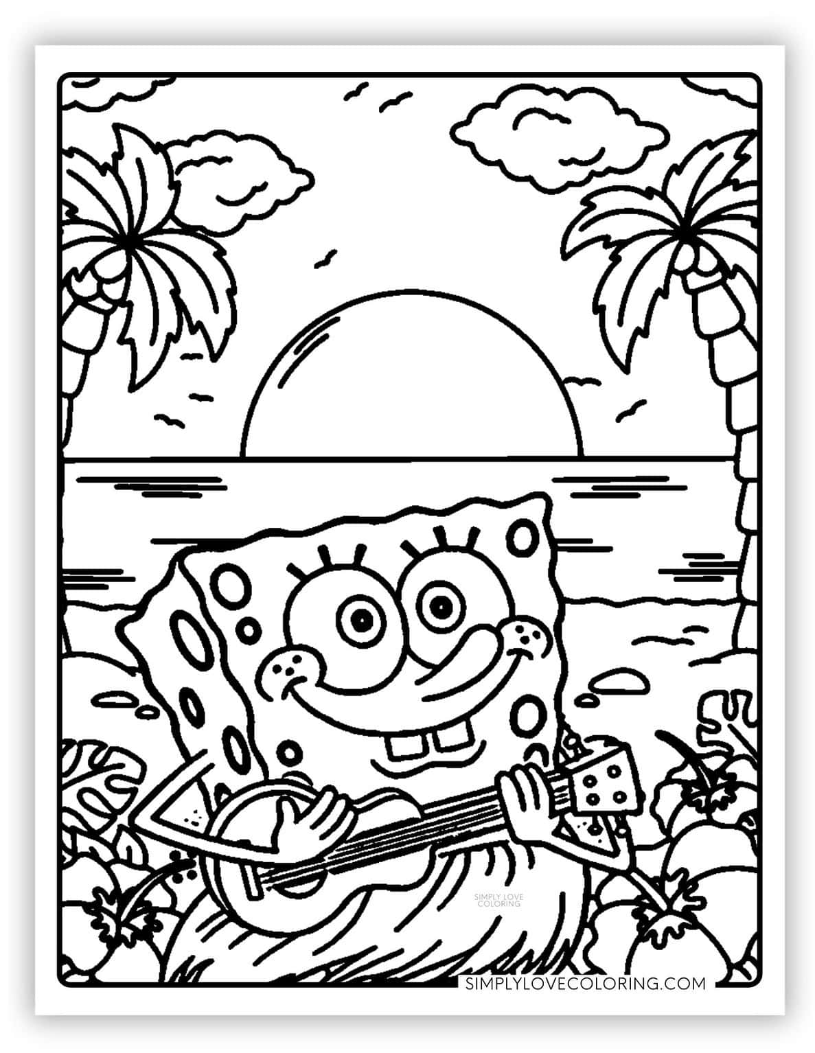 48 SpongeBob Coloring Pages (Free PDF Printables) - Simply Love Coloring