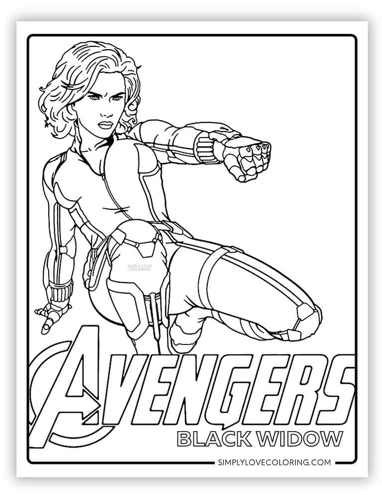 Marvel Avengers Coloring Pages (Free PDF Printables) - Simply Love Coloring