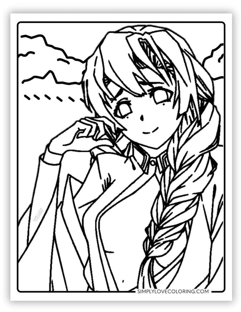 35 Demon Slayer Coloring Pages (Free PDF Printables) - Simply Love Coloring