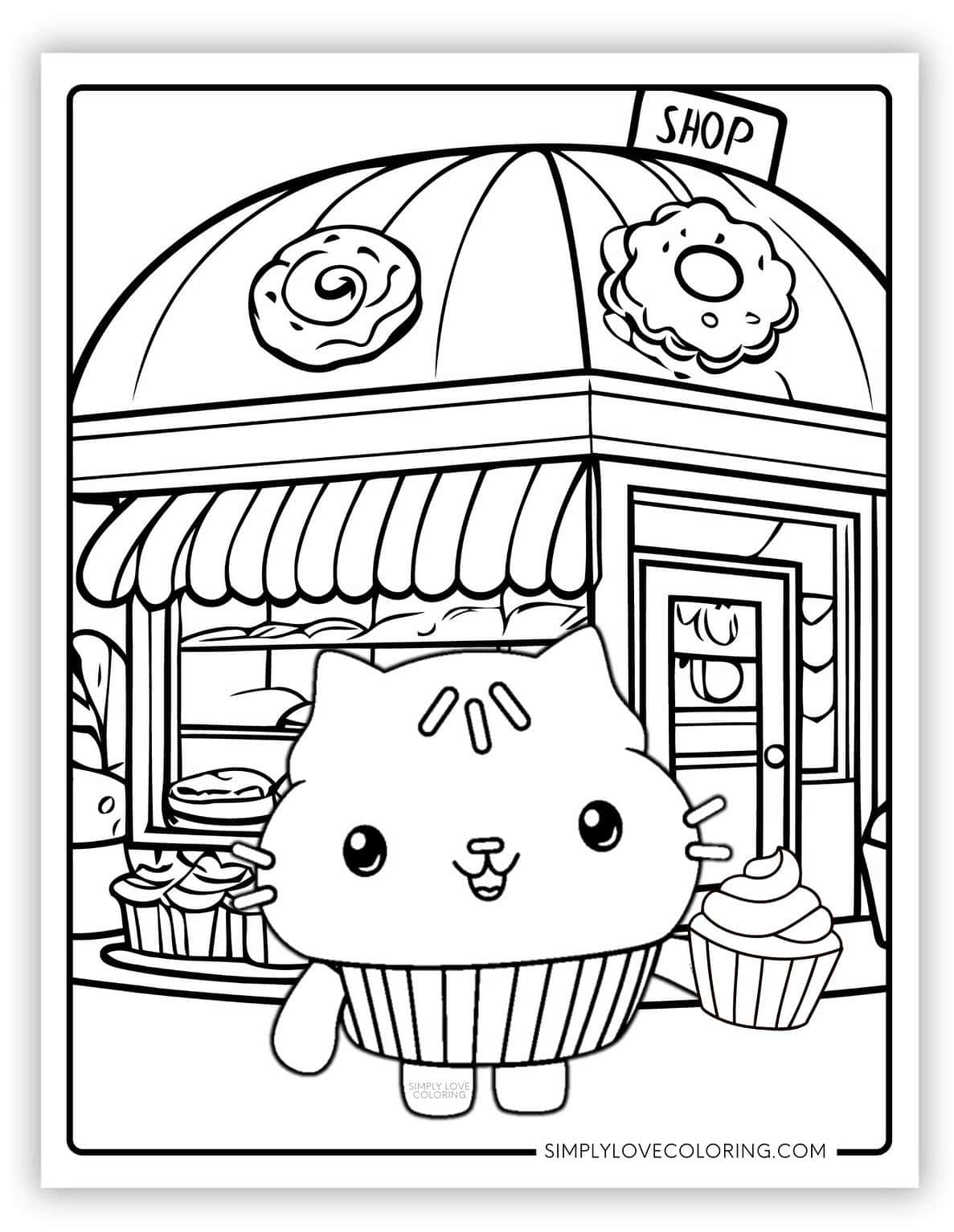 Gabby's Dollhouse Coloring Pages (Free PDF Printables) Simply Love