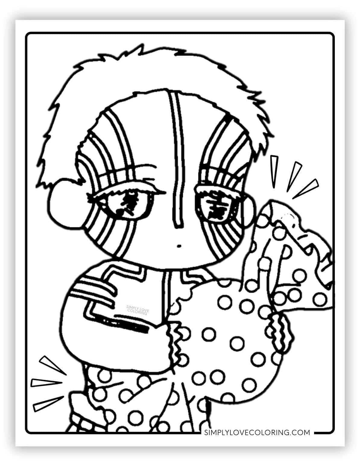 35 Demon Slayer Coloring Pages - Easy To Color Akaza Demon Slayer Coloring Pages 1187x1536 