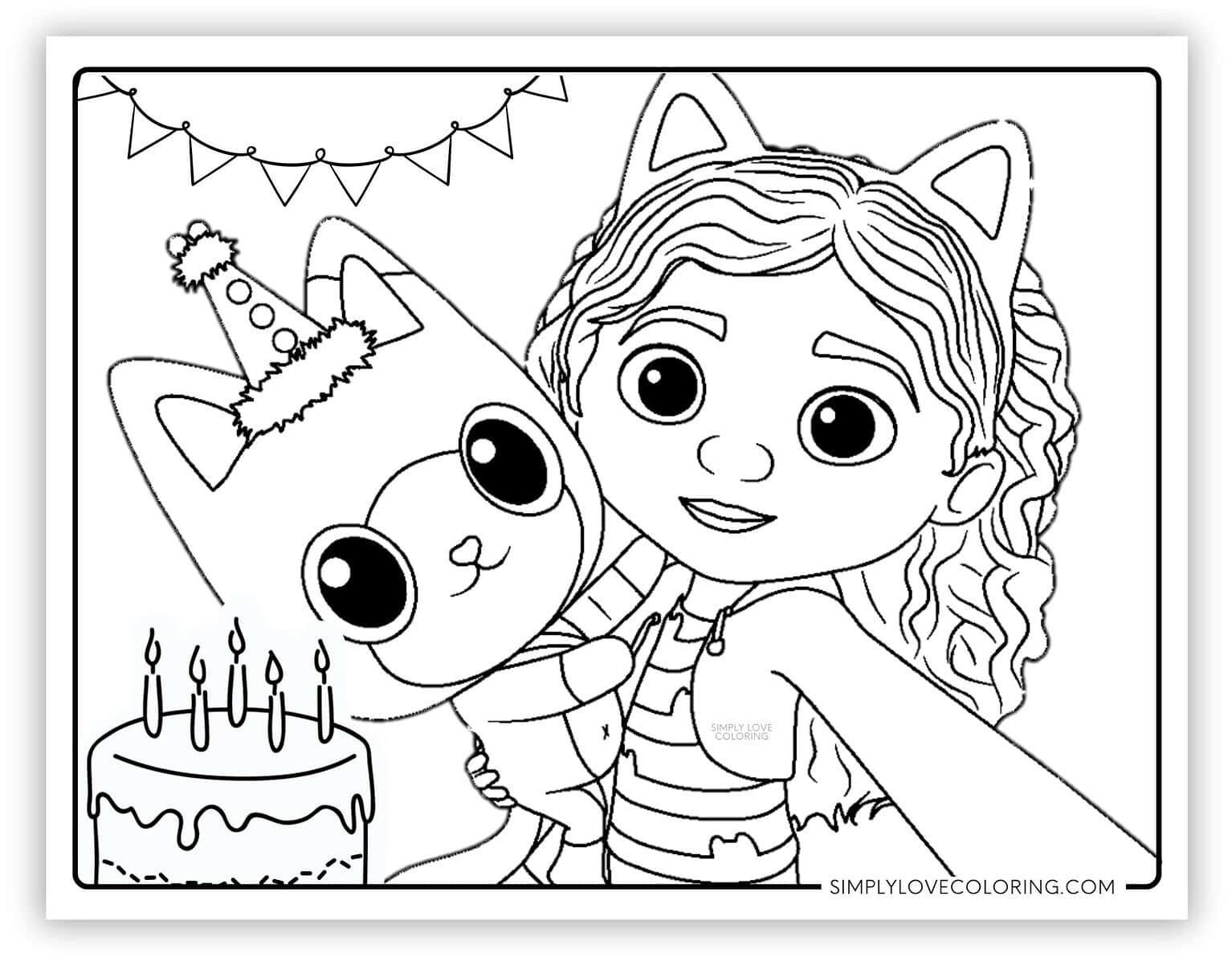 Gabby's Dollhouse Coloring Pages (Free PDF Printables) - Simply Love ...