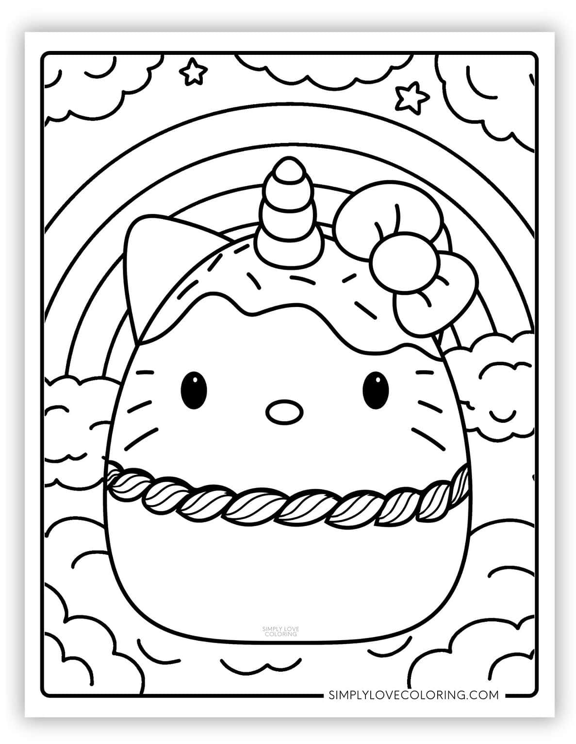 48 Squishmallow Sanrio Coloring Pages (Free PDF Printables) - Simply ...