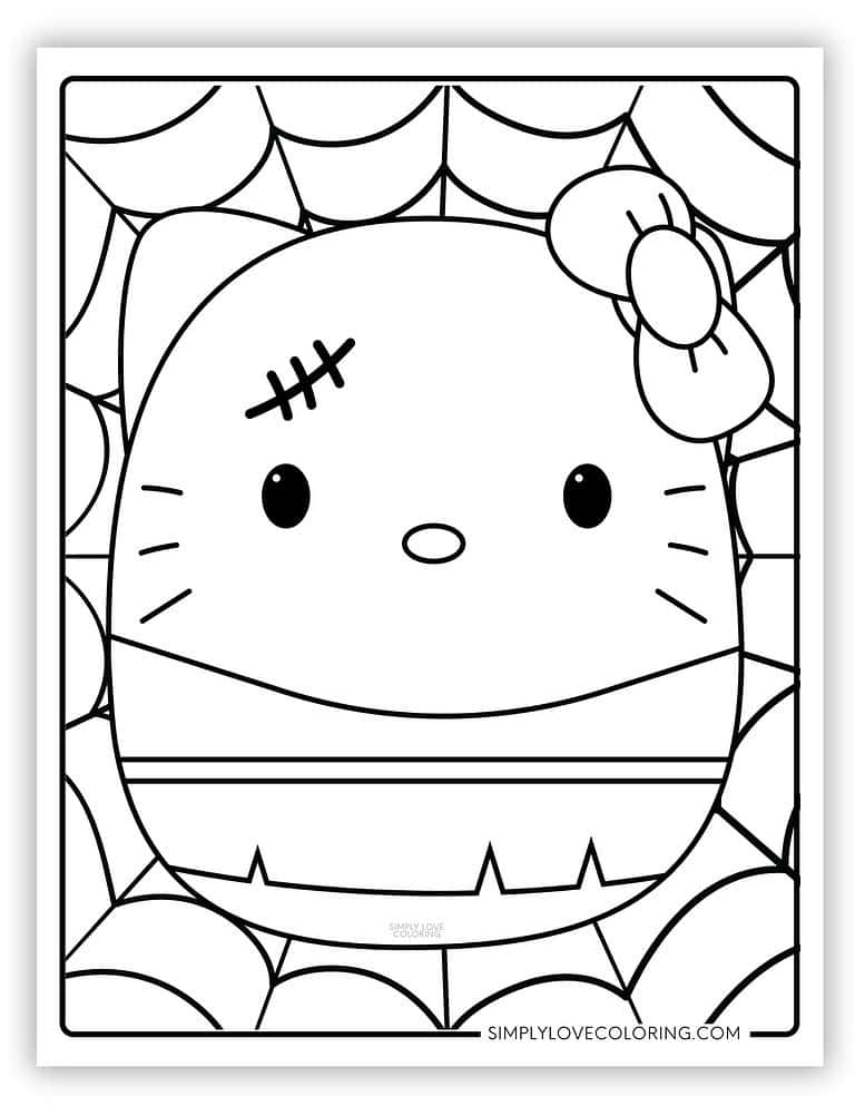 48 Squishmallow Sanrio Coloring Pages (Free PDF Printables) - Simply Love Coloring