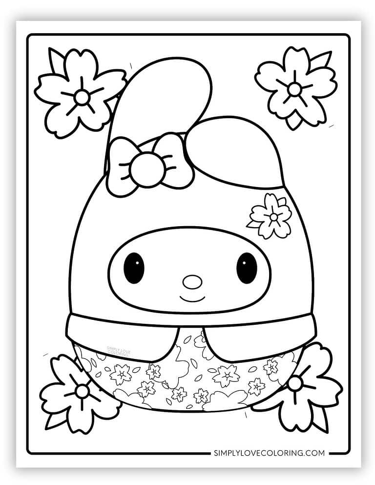 48 Squishmallow Sanrio Coloring Pages (Free PDF Printables) - Simply ...