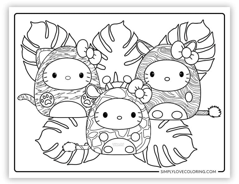 48 Squishmallow Sanrio Coloring Pages (Free PDF Printables) - Simply ...