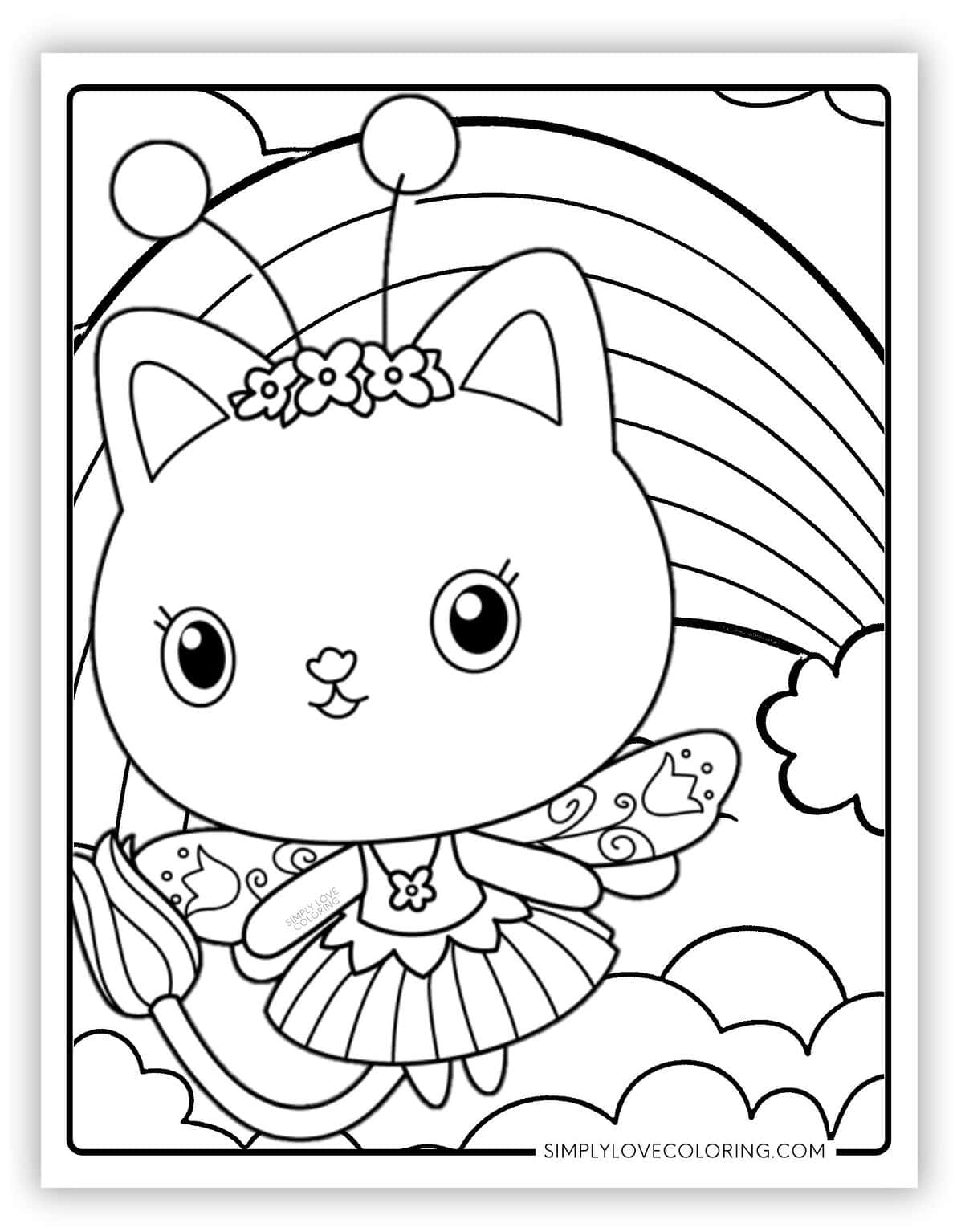 Gabby's Dollhouse Coloring Pages (Free PDF Printables) - Simply Love ...