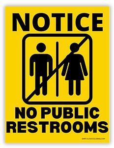 No Public Restrooms Printable Signs (Free PDF Downloads) - Simply Love ...