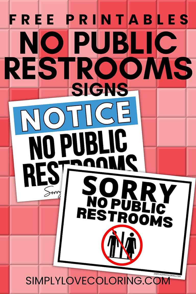 No Public Restrooms Printable Signs - P No Public Restrooms Printable Signs 768x1152 
