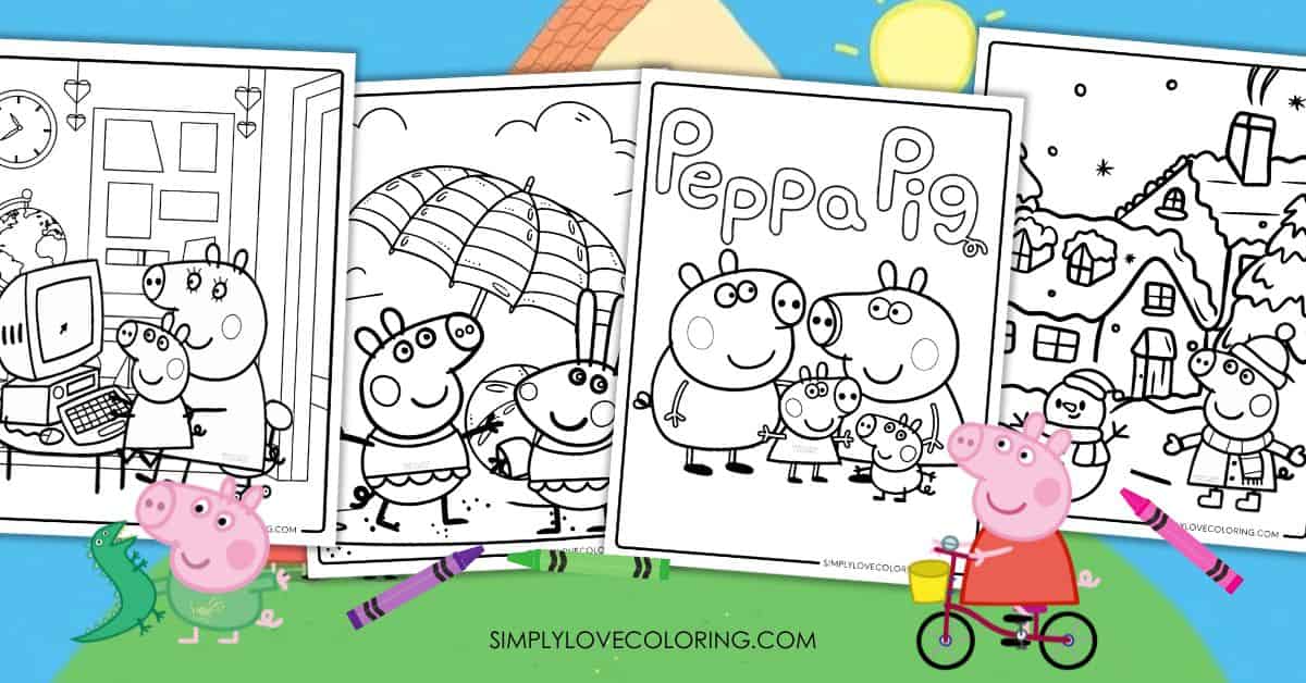 Peppa Pig Coloring Pages Printable Pdf 2025 Peppa Pig Coloring Pages Printable Pdf 2025