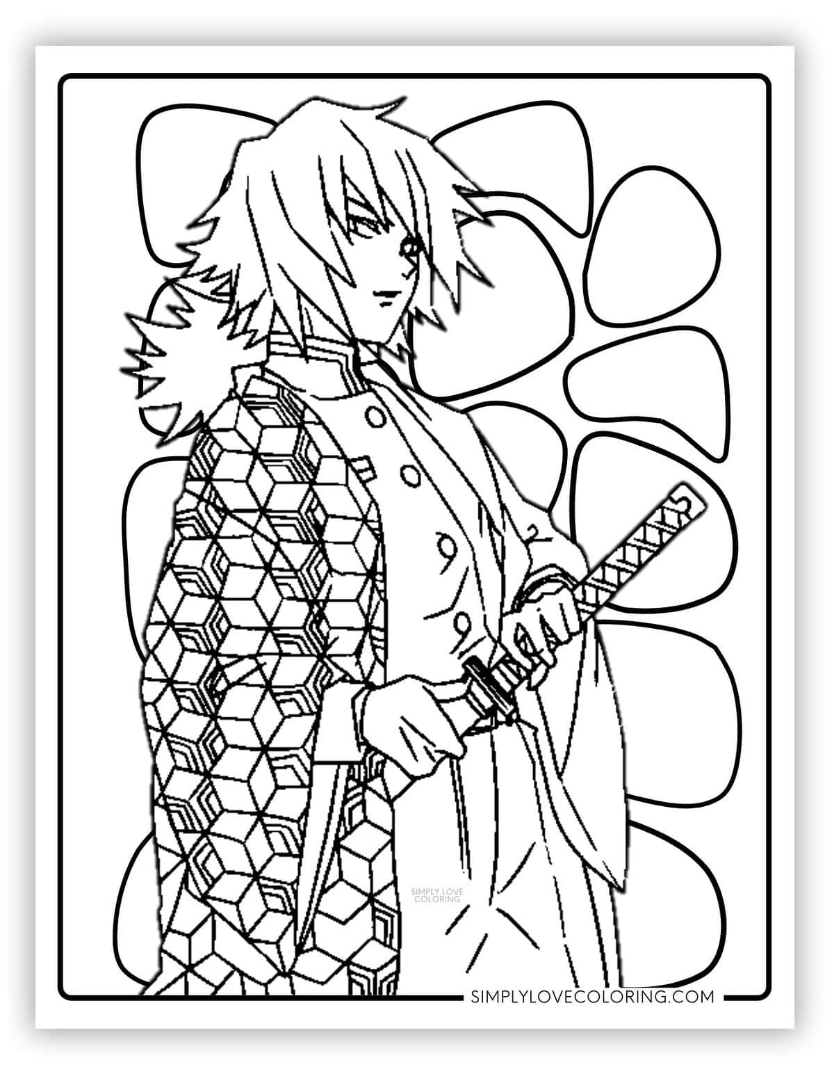 35 Demon Slayer Coloring Pages (Free PDF Printables) - Simply Love Coloring