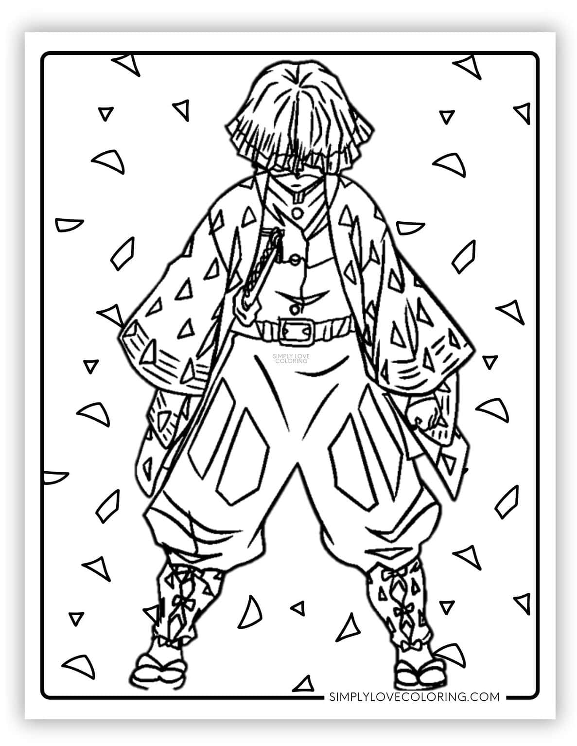 35 Demon Slayer Coloring Pages (Free PDF Printables) Simply Love Coloring