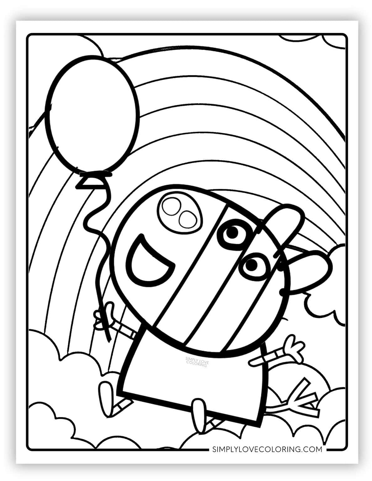 Peppa Pig Coloring Pages (Free PDF Printables) - Simply Love Coloring
