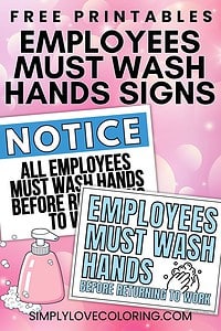 Employees Must Wash Hands Sign Printable (Free PDF Download) - Simply