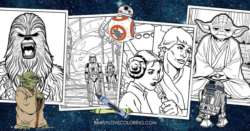 38 Stars Wars Coloring Pages (Free PDF Printables) Simply Love Coloring