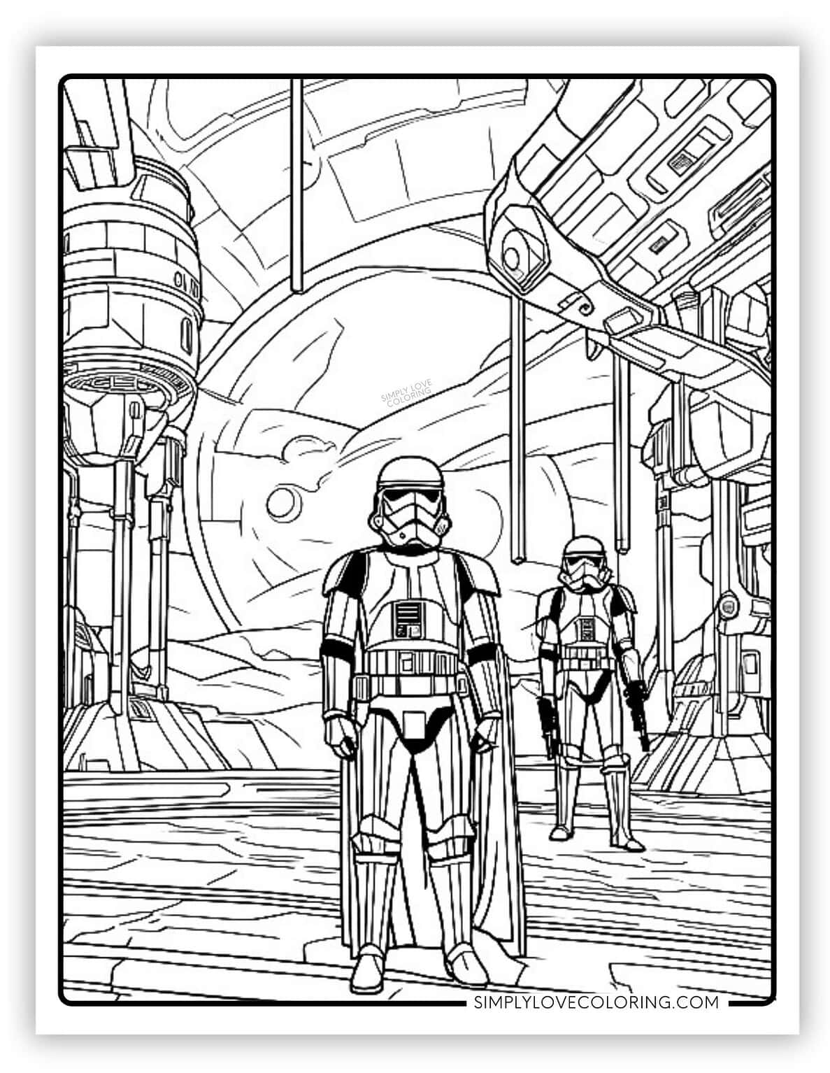38 Stars Wars Coloring Pages (Free PDF Printables) Simply Love Coloring