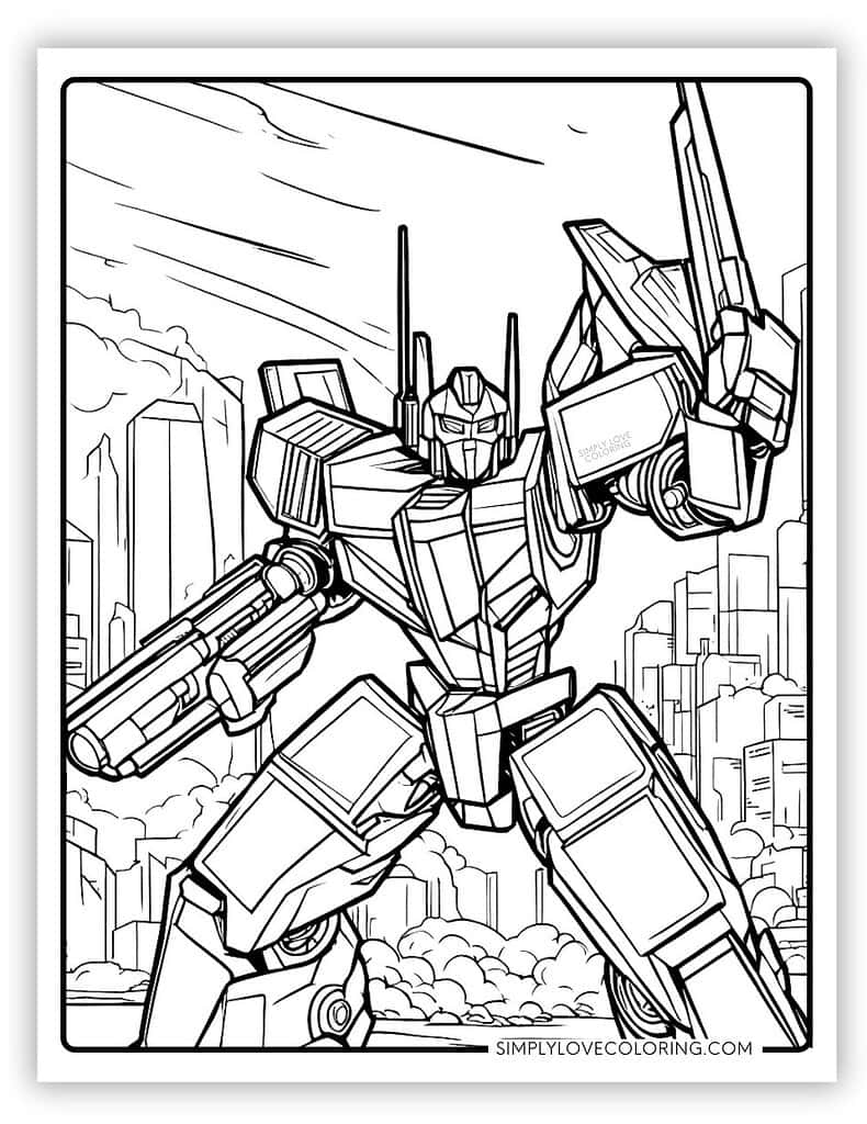 Transformers Coloring Pages