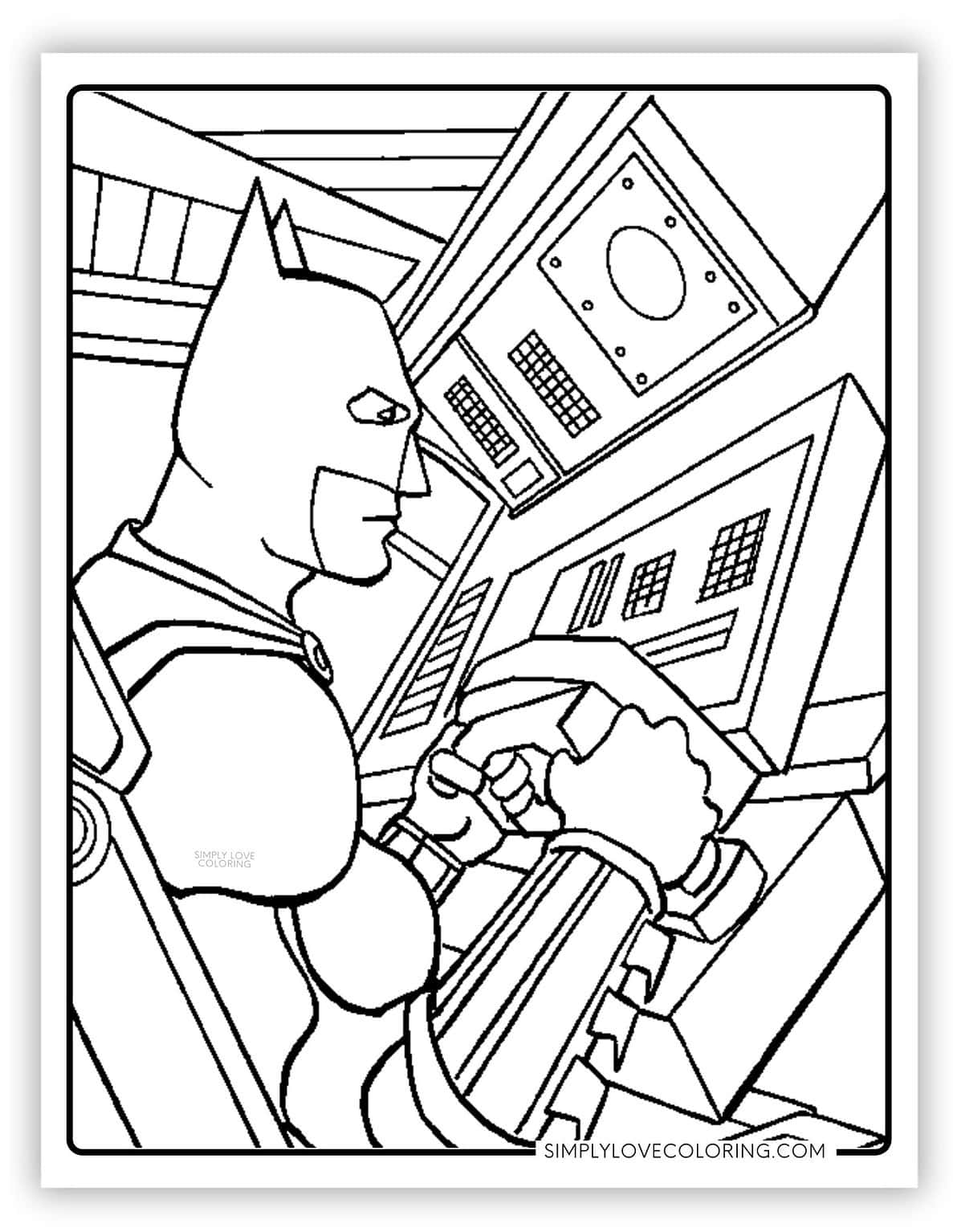 36 Batman Coloring Pages (Free PDF Printables) - Simply Love Coloring