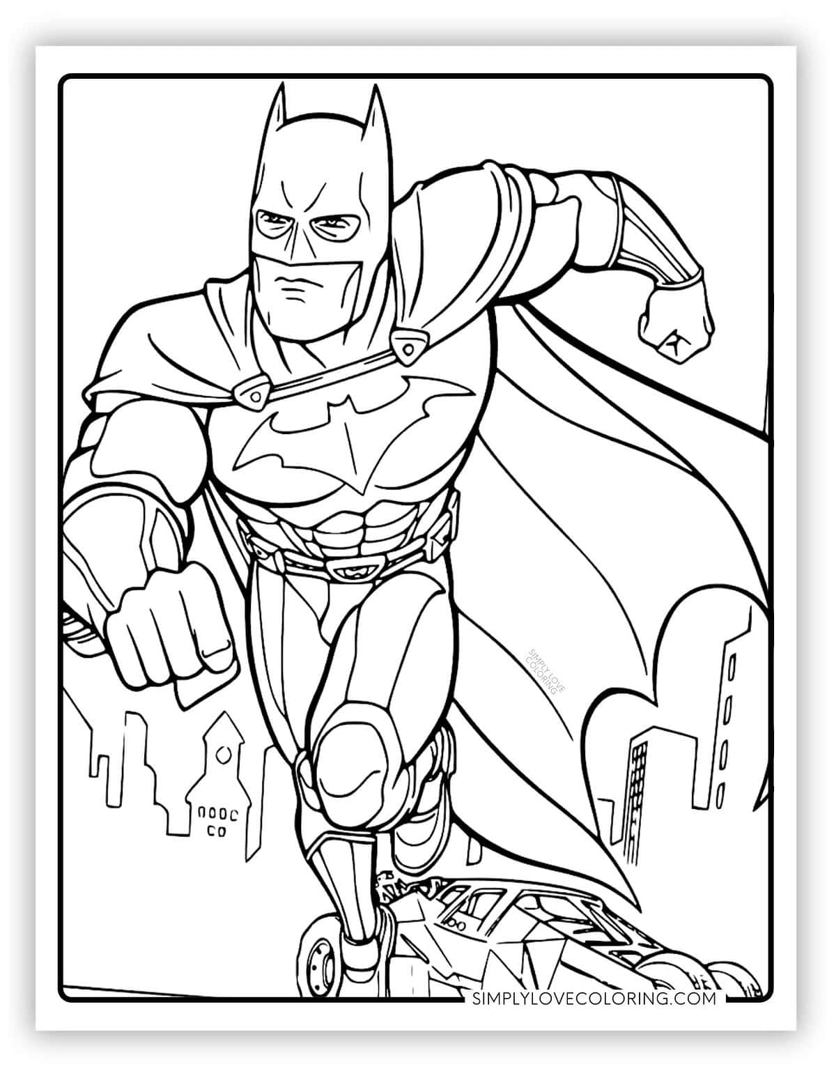 36 Batman Coloring Pages (Free PDF Printables) Simply Love Coloring
