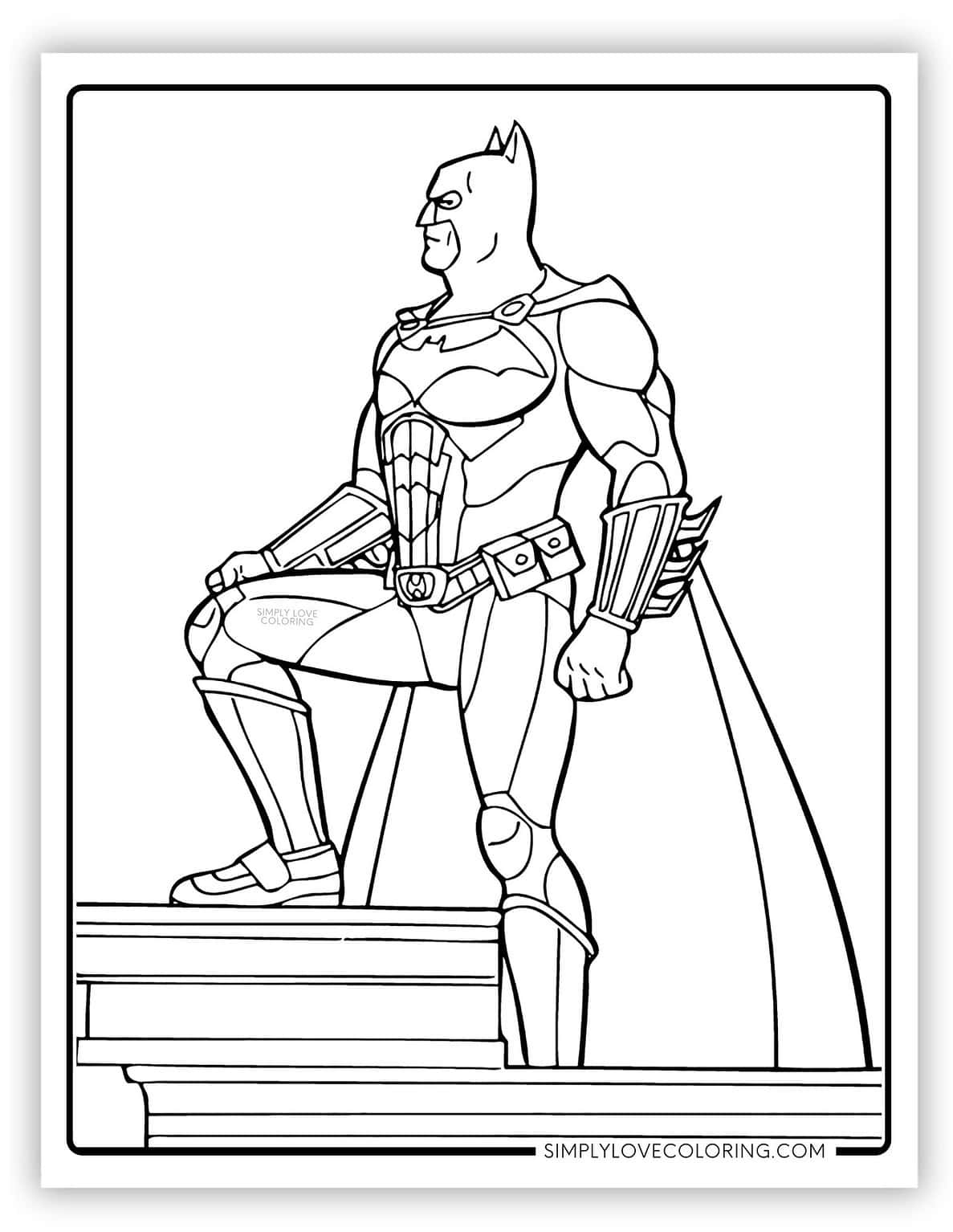 36 Batman Coloring Pages (Free PDF Printables) - Simply Love Coloring