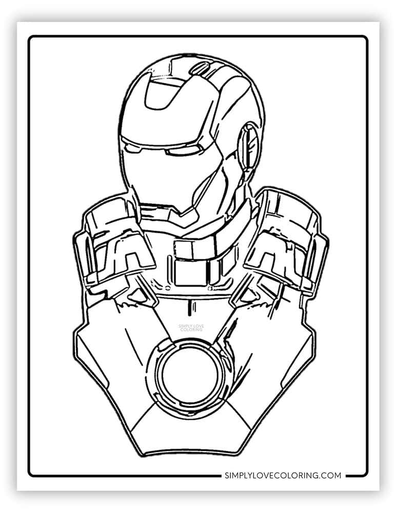 Iron Man Coloring Pages (Free PDF Printables) - Simply Love Coloring