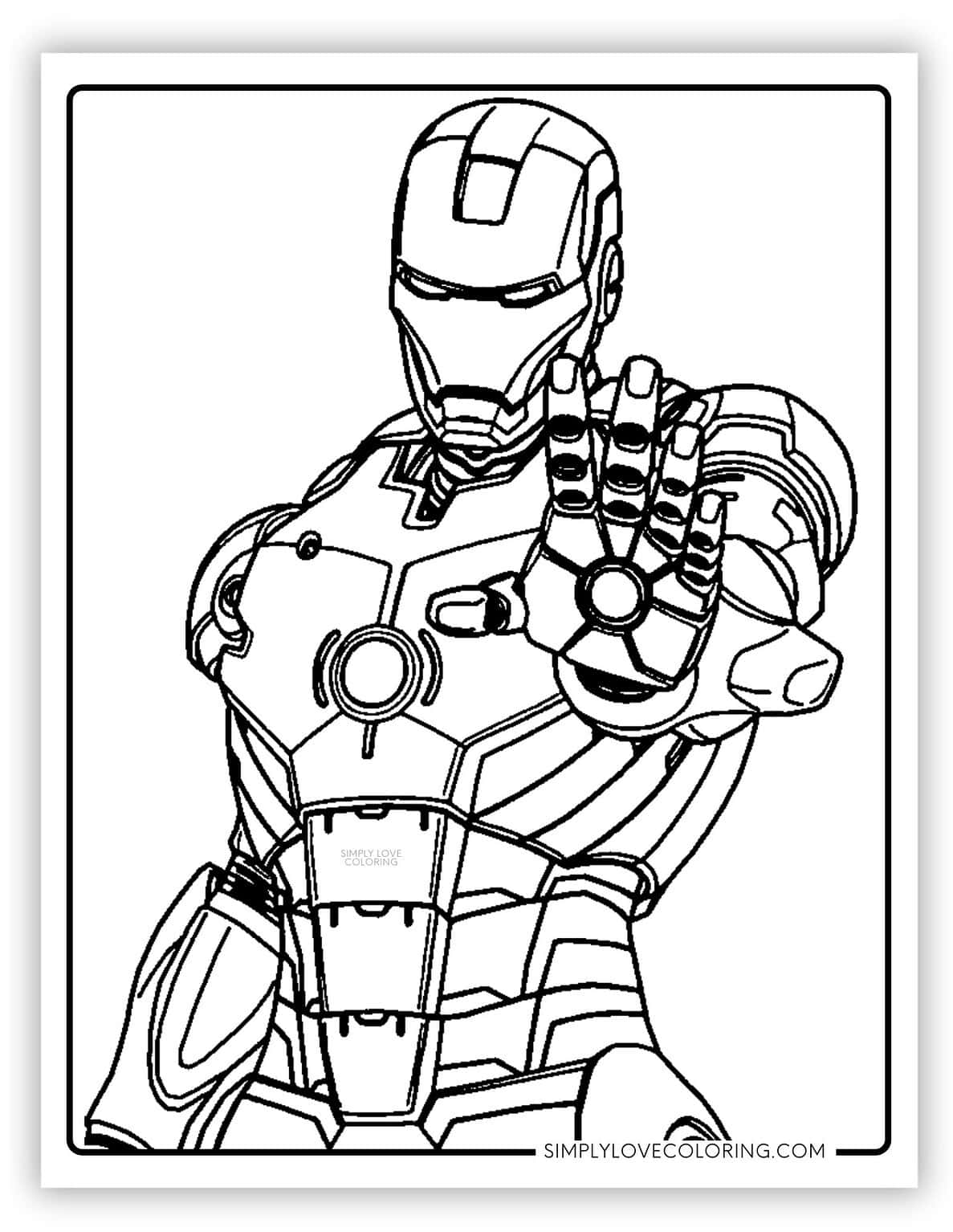Iron Man Coloring Pages (Free PDF Printables) - Simply Love Coloring