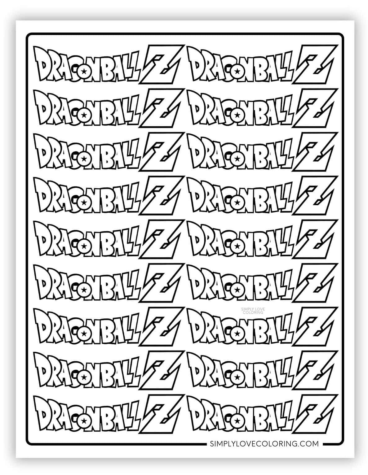 45 Dragon Ball Z Coloring Pages (Free PDF Printables) - Simply Love ...