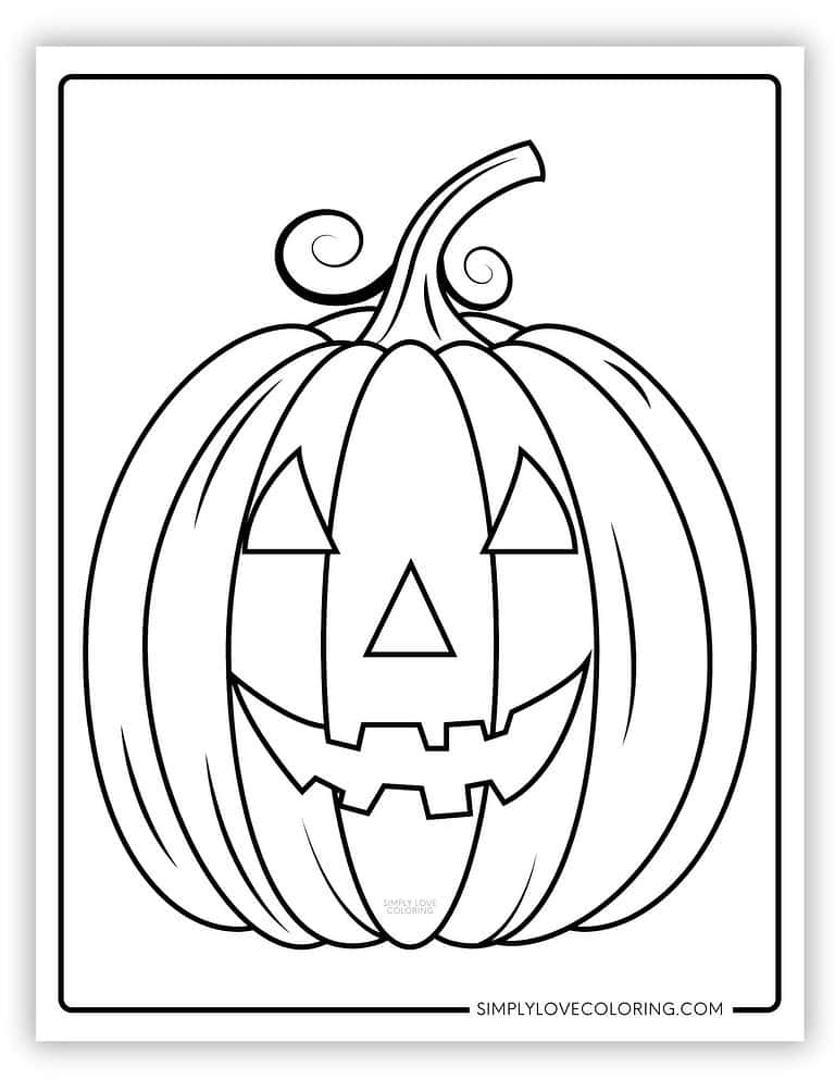 Pumpkin Coloring Pages (Free PDF Printables) - Simply Love Coloring