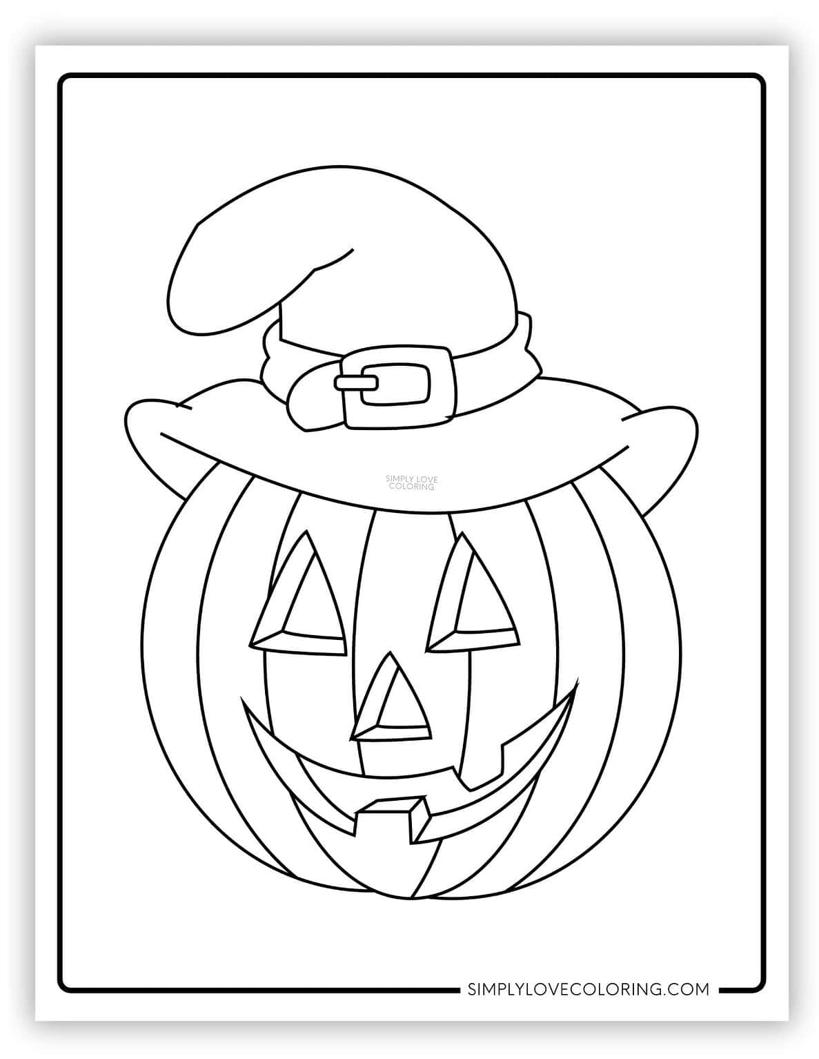 Jack O Lantern Coloring Pages (Free PDF Printables) Simply Love Coloring