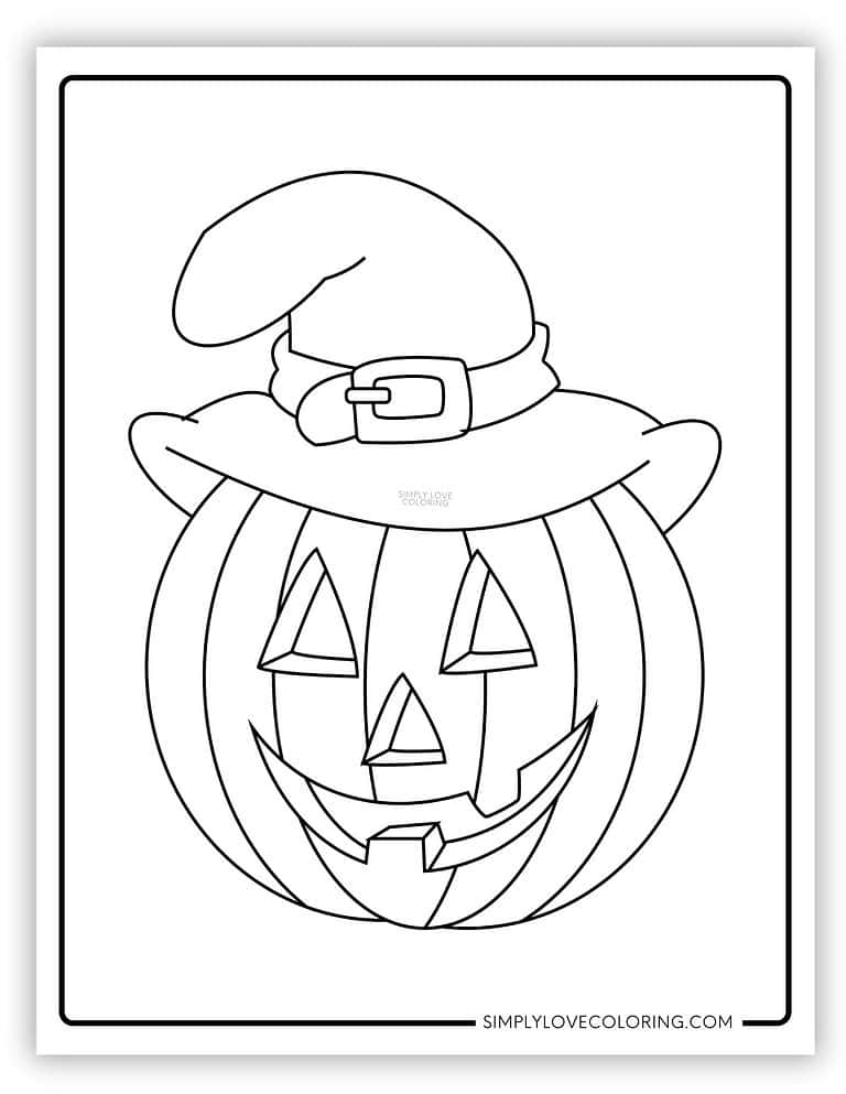 Jack O Lantern Coloring Pages (Free PDF Printables) Simply Love Coloring