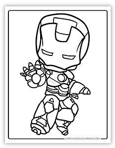 Iron Man Coloring Pages (Free PDF Printables) - Simply Love Coloring