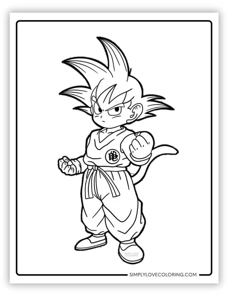 45 Dragon Ball Z Coloring Pages (Free PDF Printables) - Simply Love ...