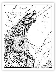 Godzilla Coloring Pages (Free PDF Printables) - Simply Love Coloring