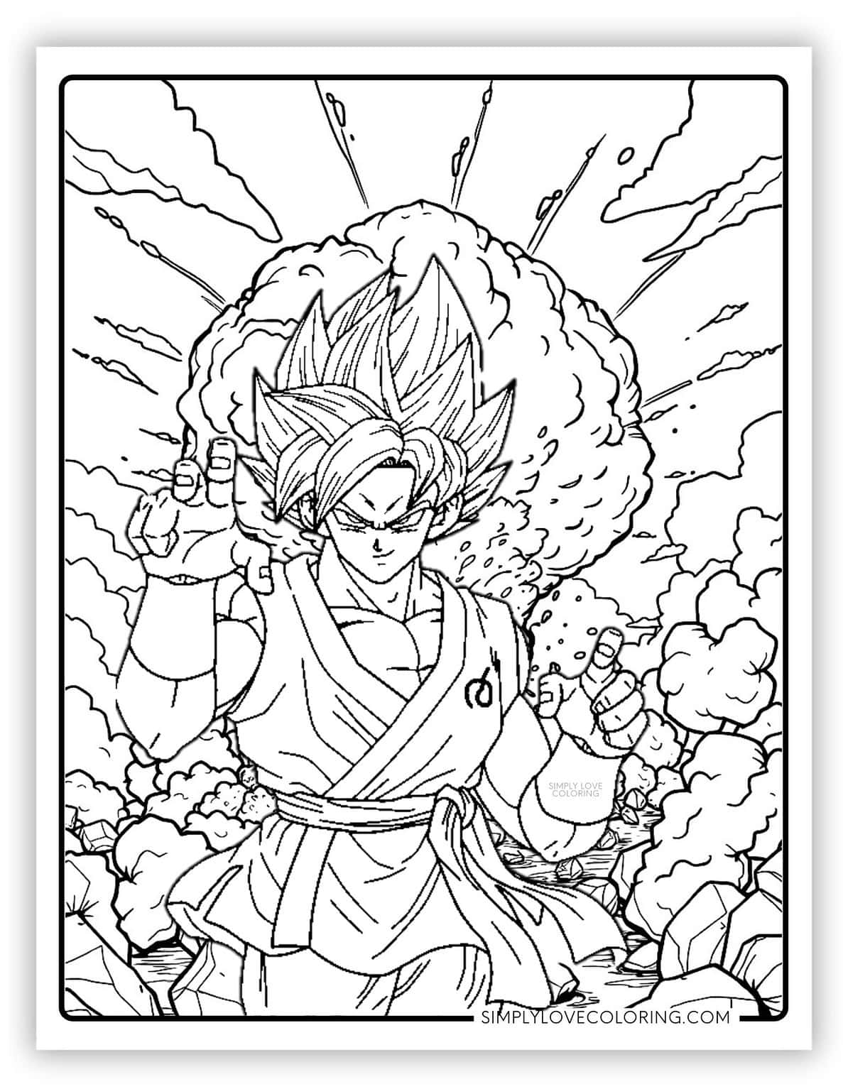 45 Dragon Ball Z Coloring Pages (Free PDF Printables) - Simply Love ...