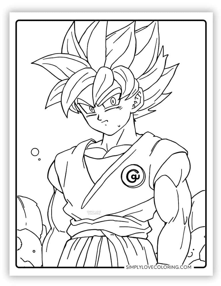 45 Dragon Ball Z Coloring Pages (Free PDF Printables) - Simply Love ...