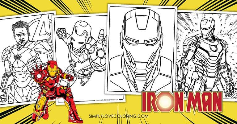 Iron Man Coloring Pages (Free PDF Printables) - Simply Love Coloring