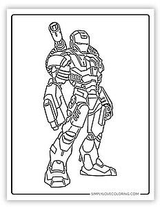Iron Man Coloring Pages (Free PDF Printables) - Simply Love Coloring