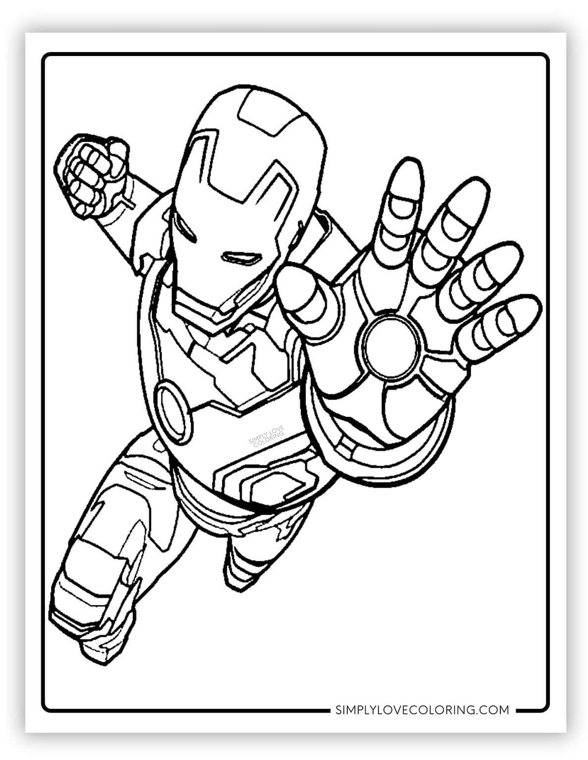 Iron Man Coloring Pages (Free PDF Printables) - Simply Love Coloring