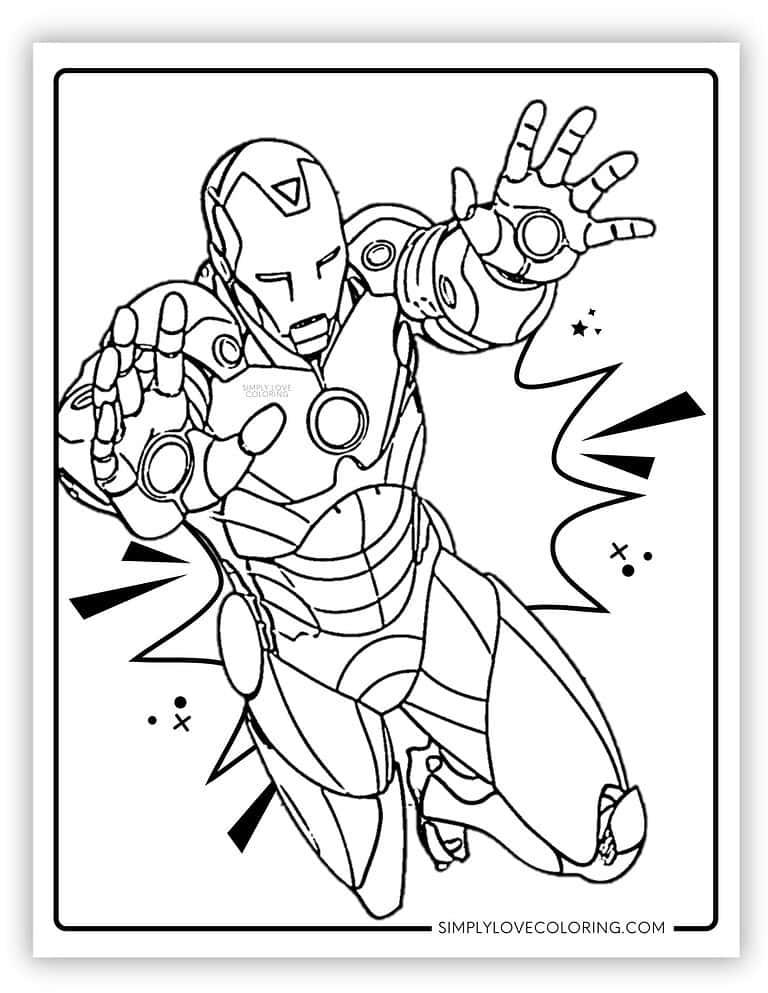 Iron Man Coloring Pages (Free PDF Printables) - Simply Love Coloring