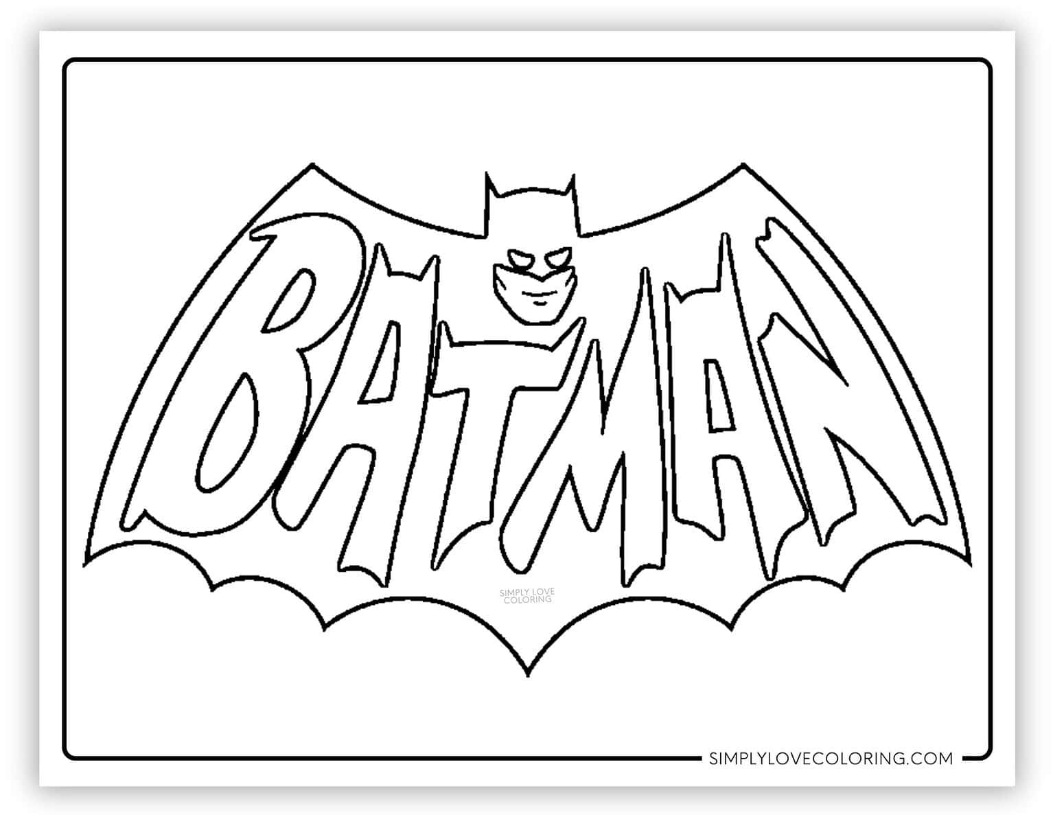 Batman Logo Coloring Pages Furtive Printable
