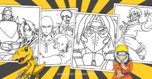 Manga Coloring Pages (Free PDF Printables) - Simply Love Coloring