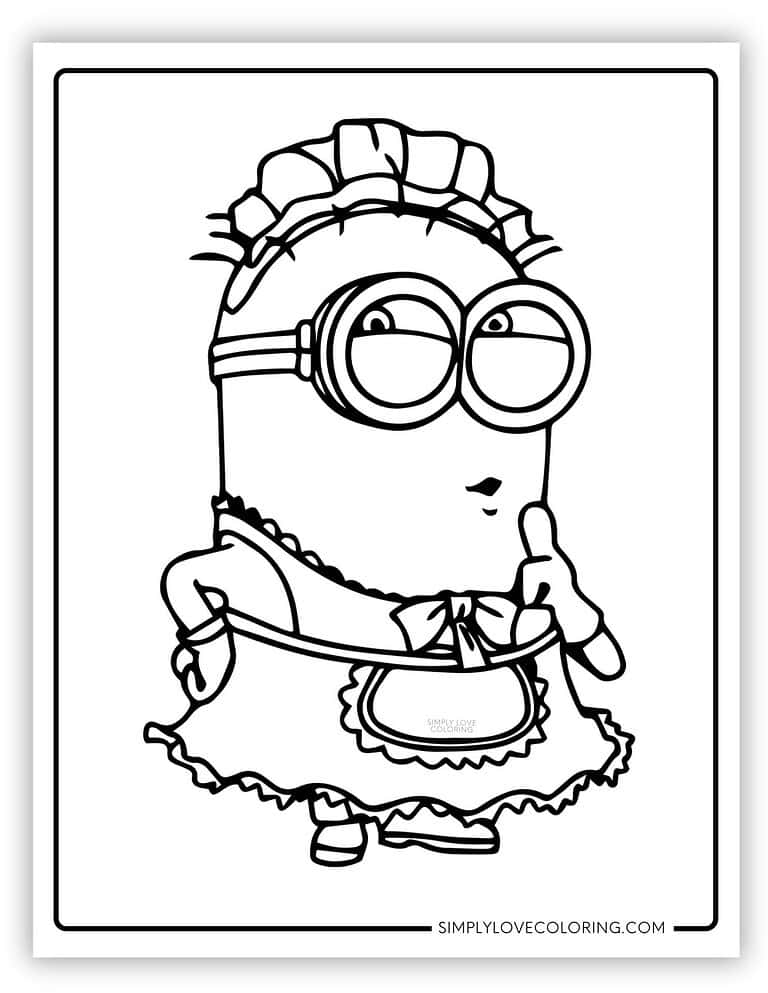 32 Minion Coloring Pages (Free PDF Printables) - Simply Love Coloring