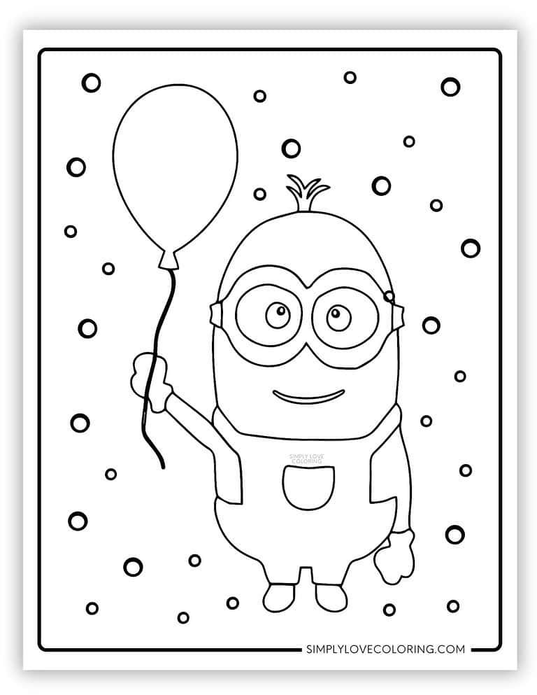 32 Minion Coloring Pages (Free PDF Printables) - Simply Love Coloring