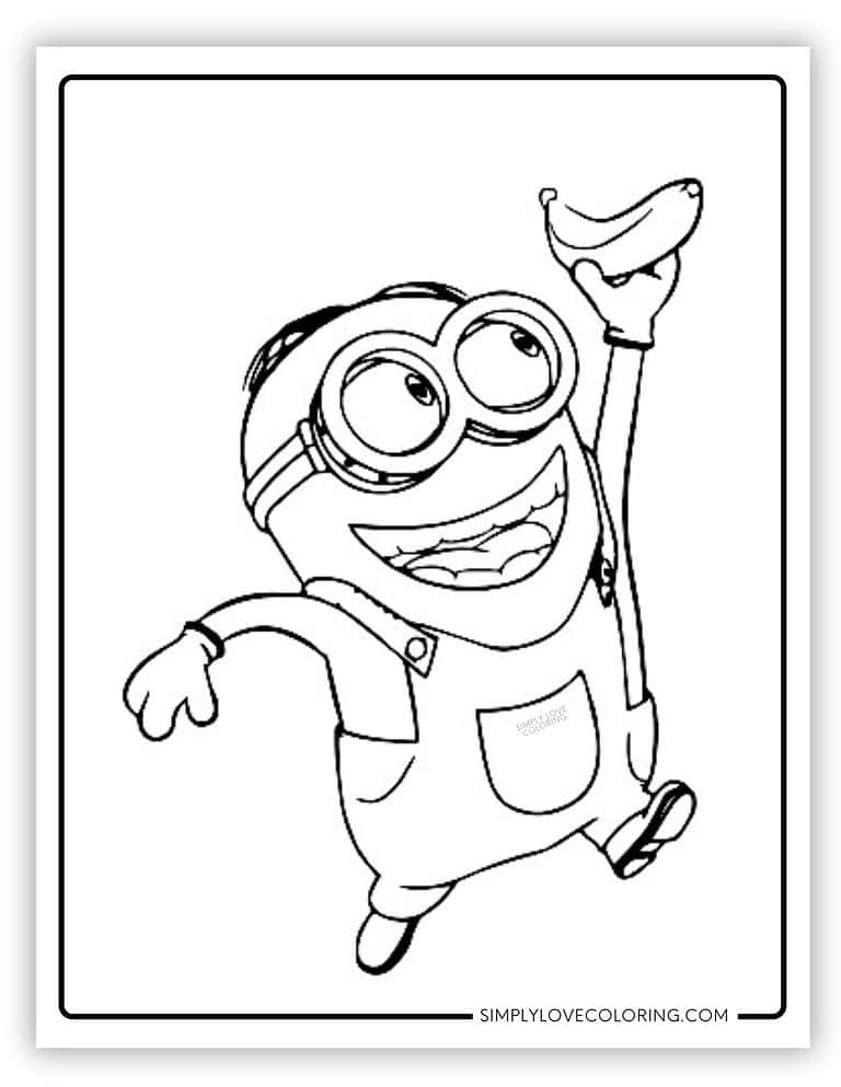 32 Minion Coloring Pages (Free PDF Printables) - Simply Love Coloring