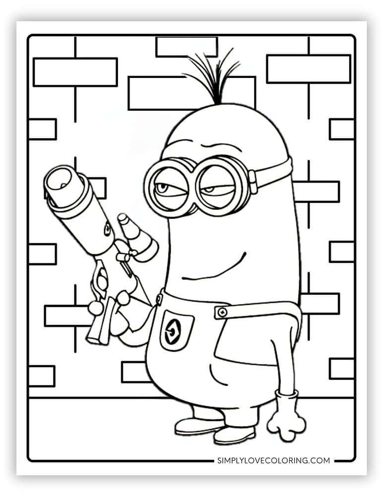 32 Minion Coloring Pages (Free PDF Printables) - Simply Love Coloring