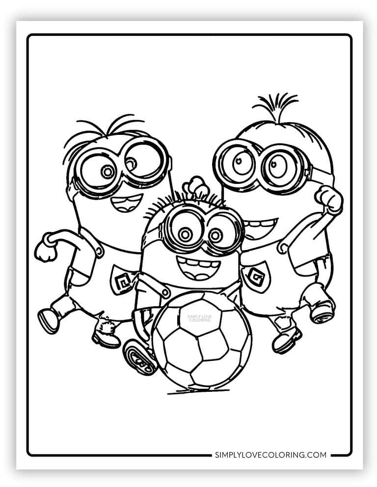 32 Minion Coloring Pages (Free PDF Printables) - Simply Love Coloring
