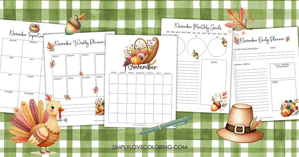 Calendar Printables - Simply Love Coloring